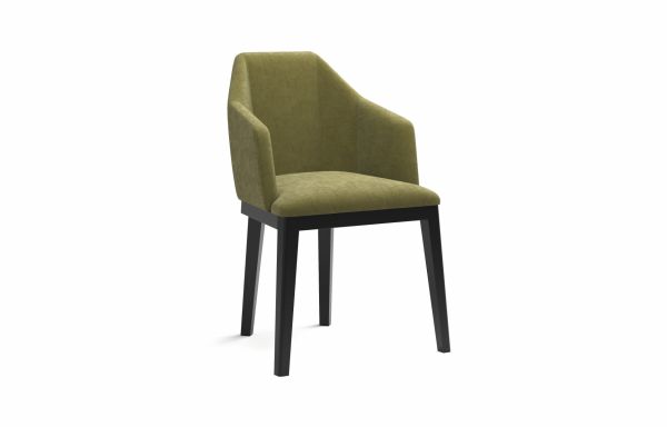CHAISE PIPPA VELOURS VERT OLIVE